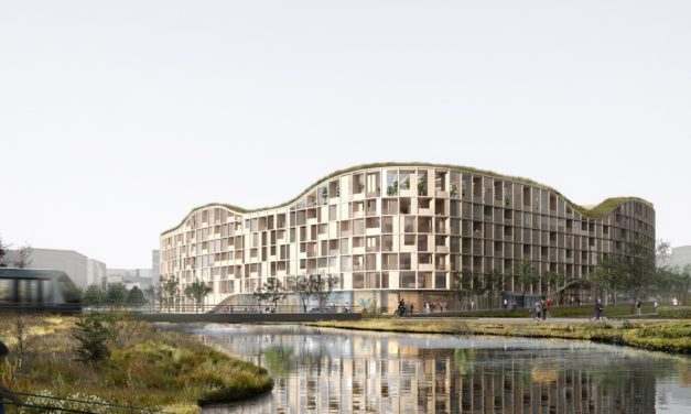Um edifício em forma de “O” para regenerar uma zona industrial poluída