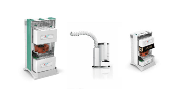 CLIMACONFORTO fornece sistemas de filtração do ar (purificadores) portáteis com filtros HEPA H13 para os hospitais