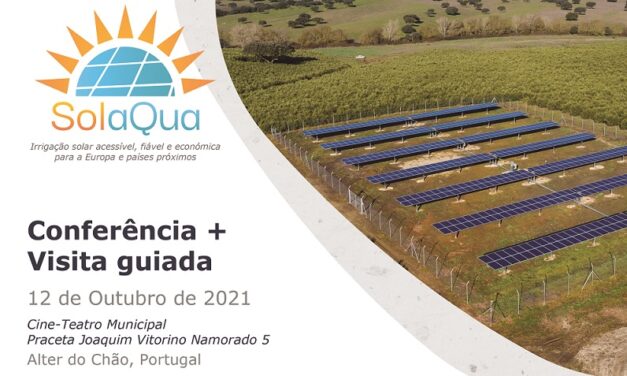 Universidade de Évora organiza conferência e visita guiada a um sistema de irrigação fotovoltaica