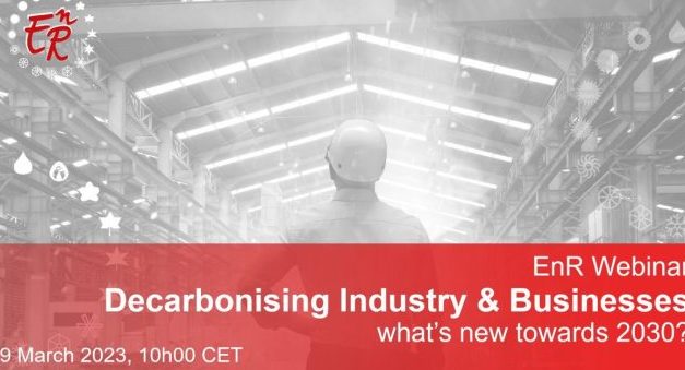EnR realiza webinar “Descarbonizar a Indústria” no dia 9 de Março