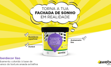 Novo acabamento para fachadas WEBER reforça gama de soluções