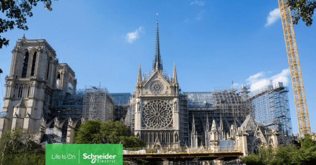 Schneider Electric e a Contribuição para a Restauração da Catedral de Notre Dame em Paris