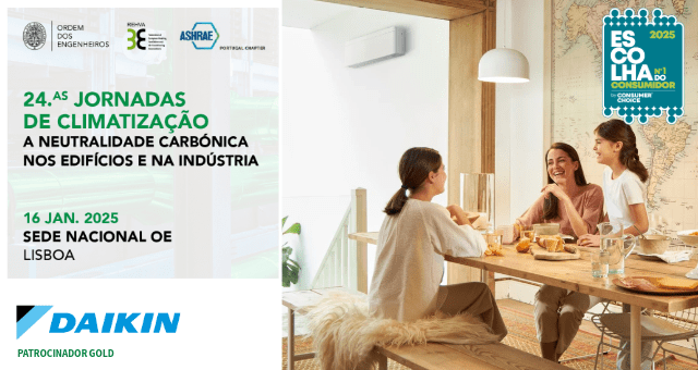 Daikin Portugal, marca número um na categoria Ar Condicionado, estará presente nas Jornadas de Climatização