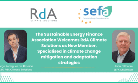RdA Climate Solutions é o novo membro da Sustainable Energy Finance Association