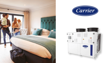 Carrier AquaSnap® – Bomba de calor Scroll de fonte de ar de 75°C com refrigerante natural 61AQ