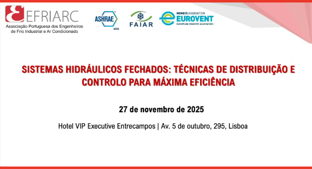 EFRIARC promove Tarde Técnica sobre Sistemas Hidráulicos Fechados a 27 de novembro em Lisboa