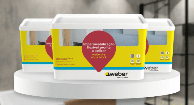 Saint-Gobain apresenta weberdry aqua block para impermeabilização rápida e segura em interiores